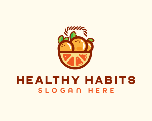 Orange Fruit Basket  logo design