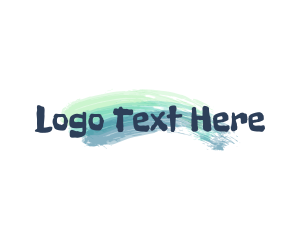 Style - Brush Stroke Artist Painter logo design
