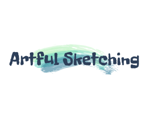 Brush Stroke Artist Painter logo design