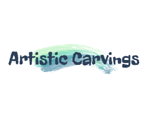 Brush Stroke Artist Painter logo design