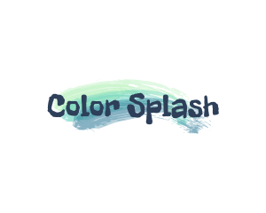 Brush Stroke Artist Painter logo design