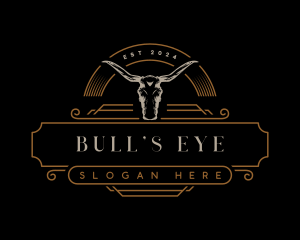 Bull Texas Ranch logo design