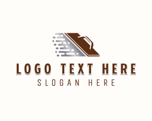 Plastering Trowel - Construction Plastering logo design