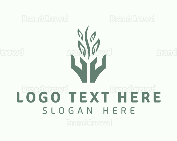 Plant Hands Massage Logo