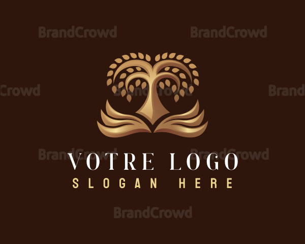 Premium Tree Book Logo