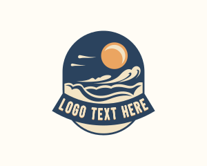 Surfing - Beach Ocean Wave logo design