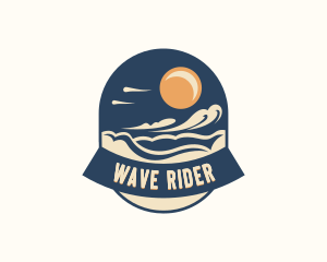Surfer - Beach Ocean Wave logo design