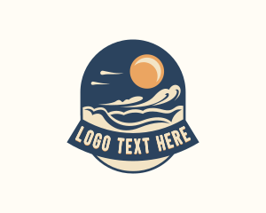 Travel Agency - Beach Ocean Wave logo design