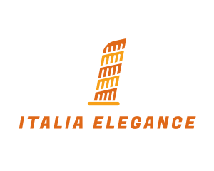 Italy - Leaning Tower of Pisa Landmark logo design