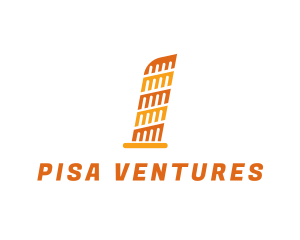 Pisa - Leaning Tower of Pisa Landmark logo design