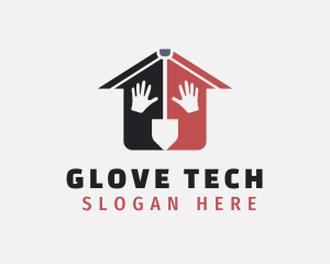 Shovel Gloves Contractor logo design