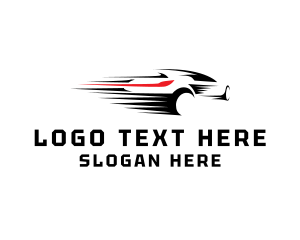 Negative Space - Speed Car Automotive logo design
