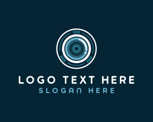 Cyber - Camera Lens Security logo design