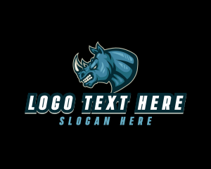 Esport - Wild Rhino Gaming logo design