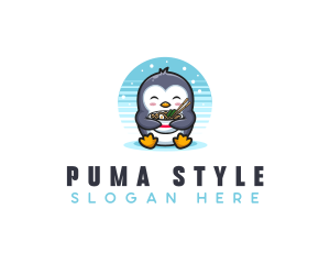 Penguin Ramen Noodles logo design