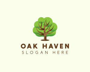 Eco Oak Tree Environmental  logo design