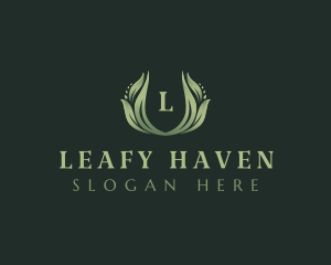 Natural Herbal Leaves logo design