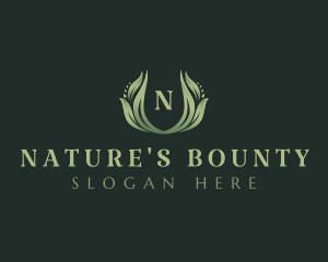 Natural Herbal Leaves logo design