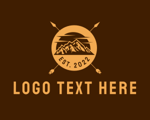 Hills - Mountain Camping Adventure logo design