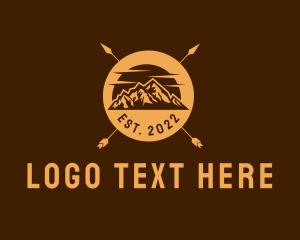 Traveler - Mountain Camping Adventure logo design