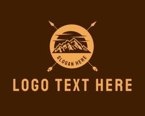 Mountain Camping Adventure Logo