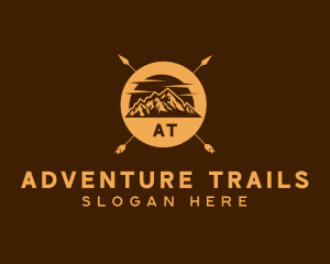 Mountain Camping Adventure logo design