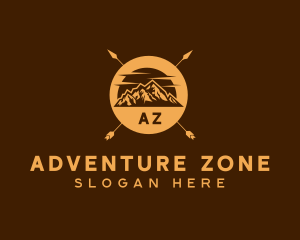 Mountain Camping Adventure logo design