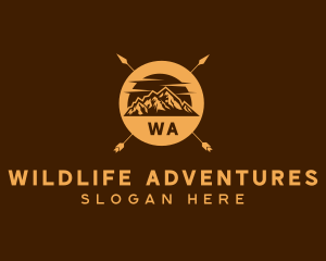 Mountain Camping Adventure logo design