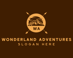 Mountain Camping Adventure logo design