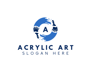 Acrylic - Paint Brush Renovation logo design