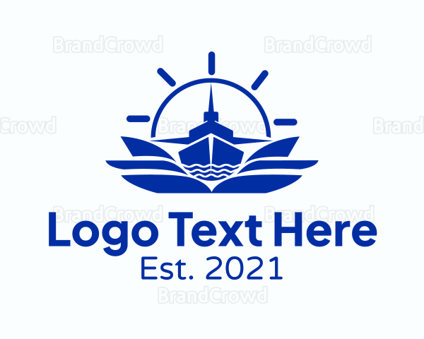 Compass Ferry Ship Logo
