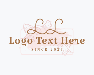 Store - Floral Brush Fashion logo design