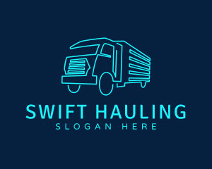 Hauling - Transport Truck Company logo design