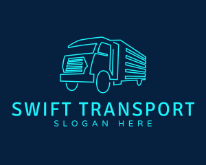 Transport Truck Company logo design