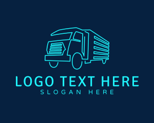 Lineart - Transport Truck Company logo design