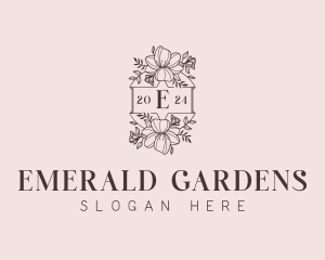 Wedding Event Florist logo design