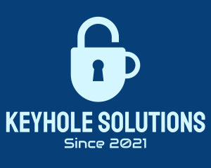 Keyhole - Keyhole Padlock Cup logo design