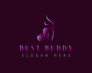 Bust - Erotic Woman Body logo design