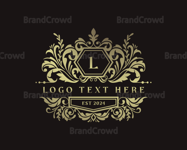 Floral Stylish Wedding Logo