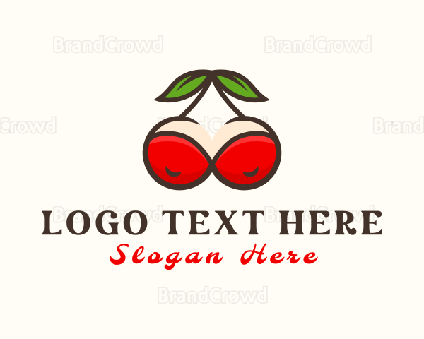 Fruit Cherry Breasts Logo