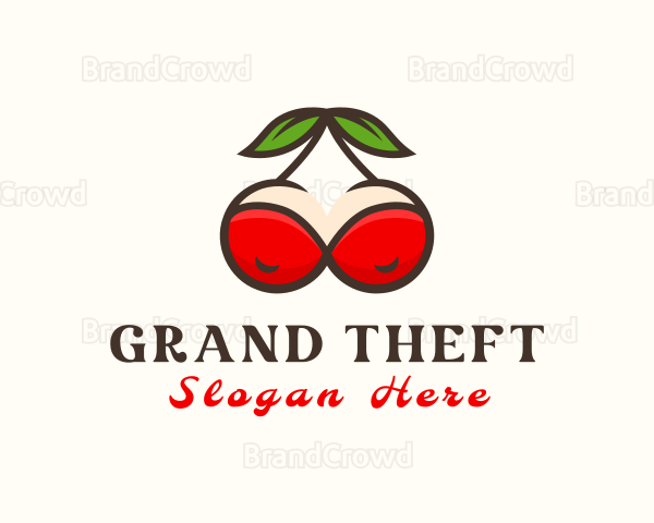 Fruit Cherry Breasts Logo