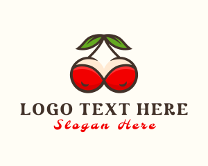 Shop - Fruit Cherry Breasts logo design