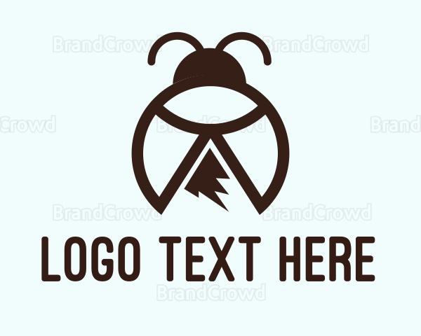 Mountain Peak Bug Beetle Logo