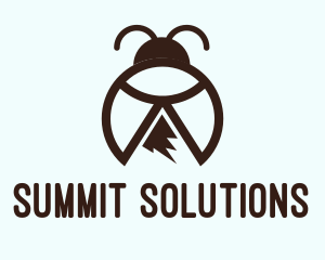 Mount - Mountain Peak Bug Beetle logo design