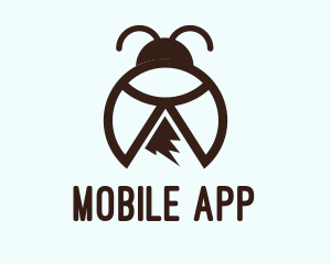 Mount - Mountain Peak Bug Beetle logo design