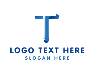 App - Gradient Company Letter T logo design