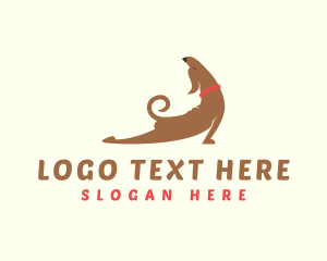 Vet - Yoga Exercise Dog logo design