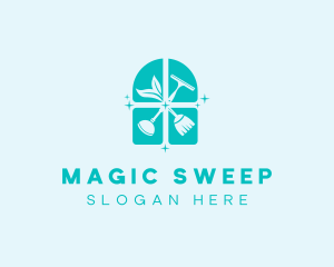 Window Cleaner Housekeeping logo design