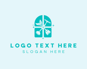 Leaf - Window Cleaner Housekeeping logo design