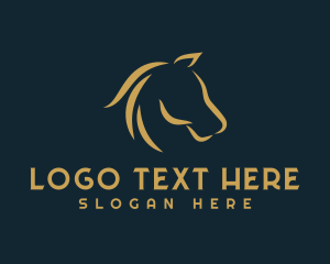 Jockey - Horse Mane Equine logo design